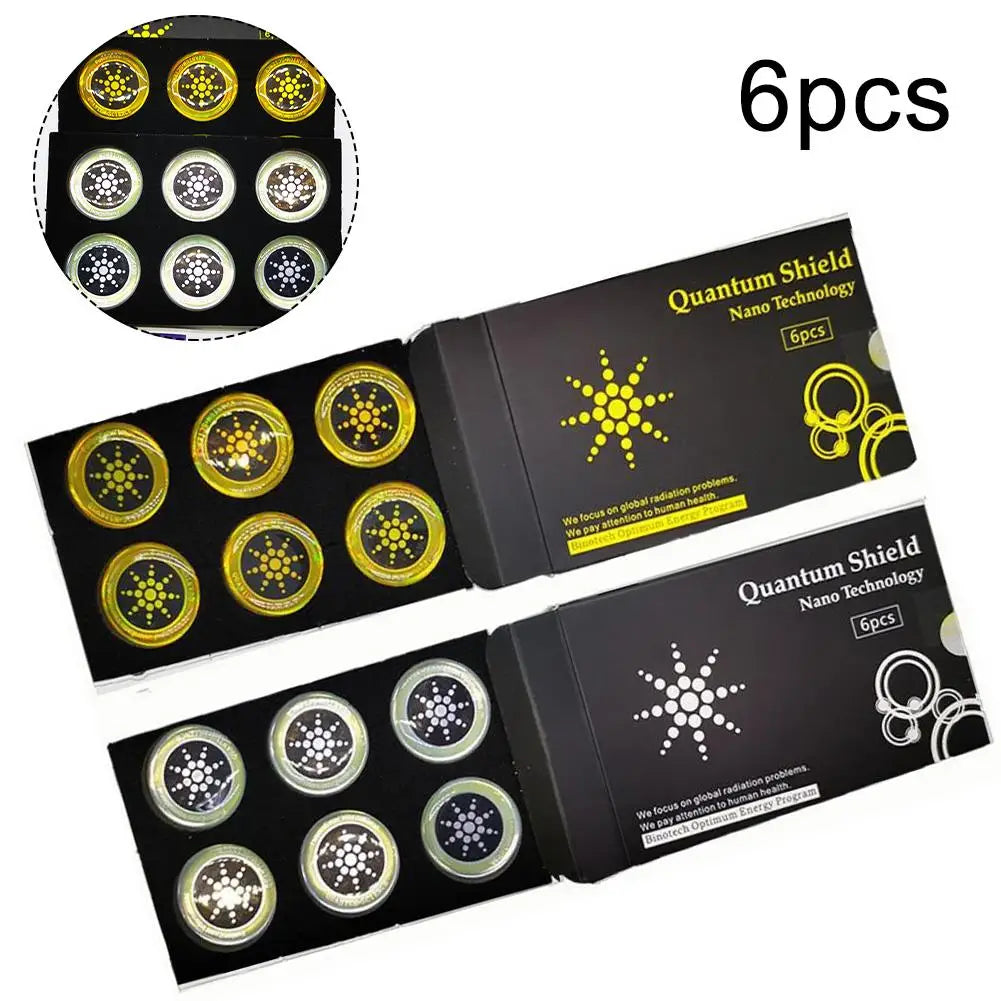 Quantum EMF Radiation Shield Stickers