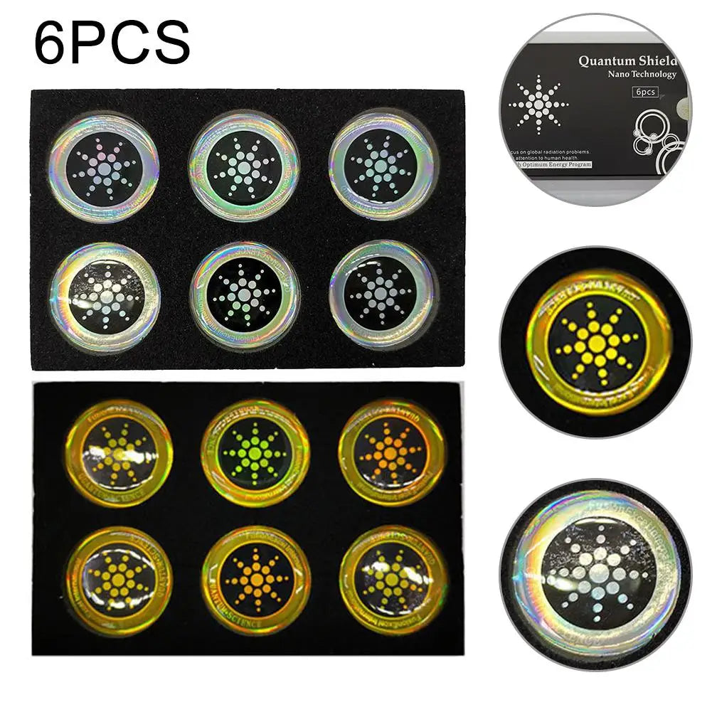 Quantum EMF Radiation Shield Stickers