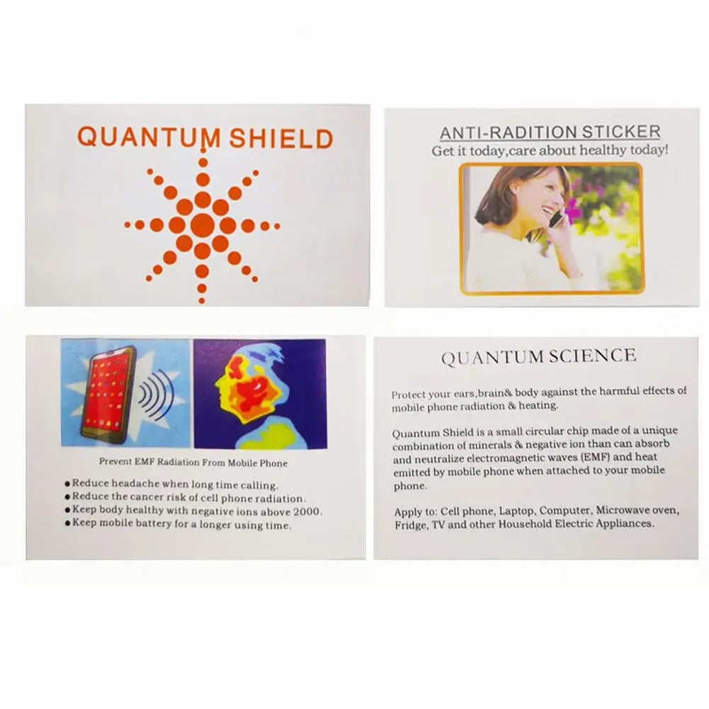 Quantum EMF Radiation Shield Stickers
