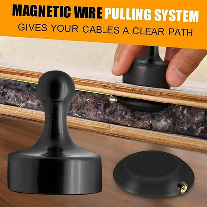 Professional Wiremag Puller Magnetic Cable Pulling System Wall Wire Fishing Guide Tool Garden Repair Threader Easy Use Hand Tool