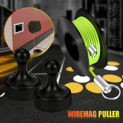 Professional Wiremag Puller Magnetic Cable Pulling System Wall Wire Fishing Guide Tool Garden Repair Threader Easy Use Hand Tool