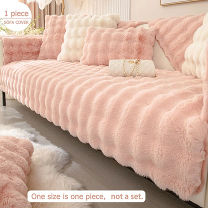 SnuggleSoft Plush Sofa Protector